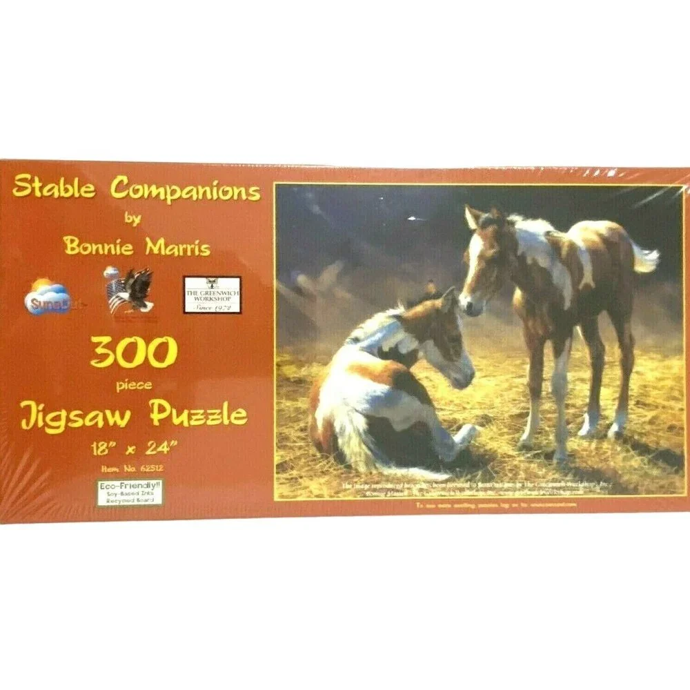 SunsOut Stable Companions Bonnie Marris 300 Piece‎ Jigsaw Puzzle